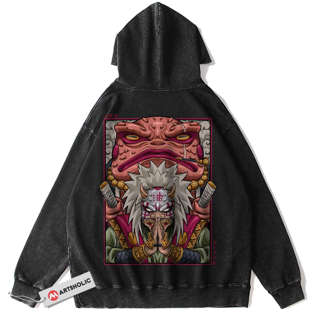 Jiraiya Hoodie, Naruto Hoodie, Anime Hoodie, Vintage Hoodie