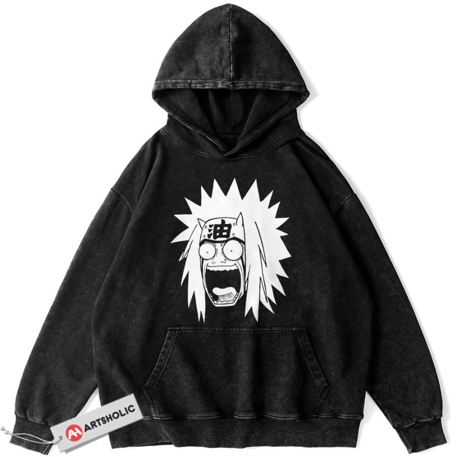 Alternative view of Jiraiya Hoodie, Naruto Hoodie, Anime Hoodie, Vintage Hoodie