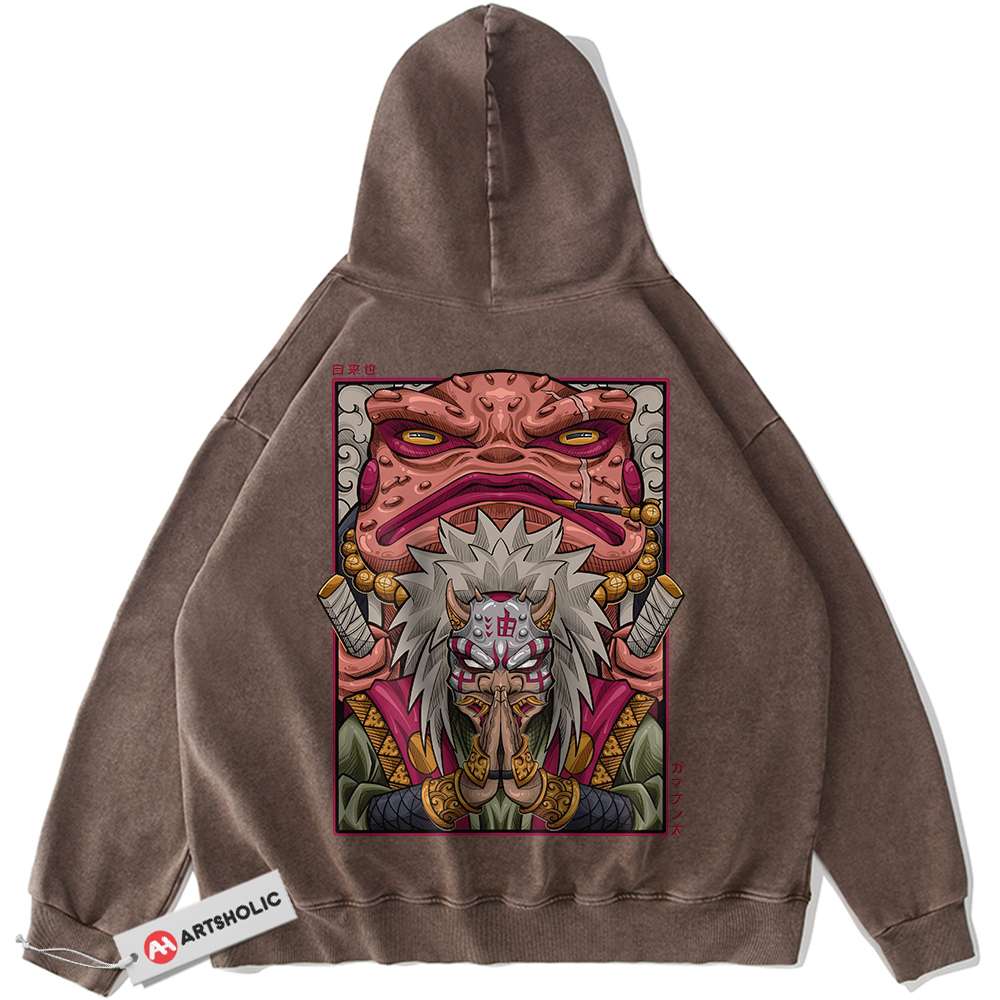 Alternative view of Jiraiya Hoodie, Naruto Hoodie, Anime Hoodie, Vintage Hoodie