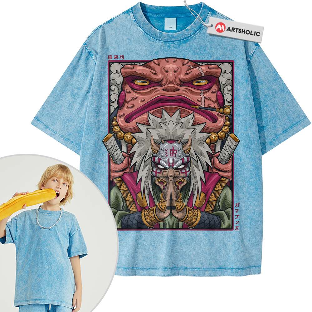 Jiraiya Shirt For Kids, Naruto Shirt For Kids, Anime Shirt For Kids, Vintage T-Shirt For Kids - Image 3
