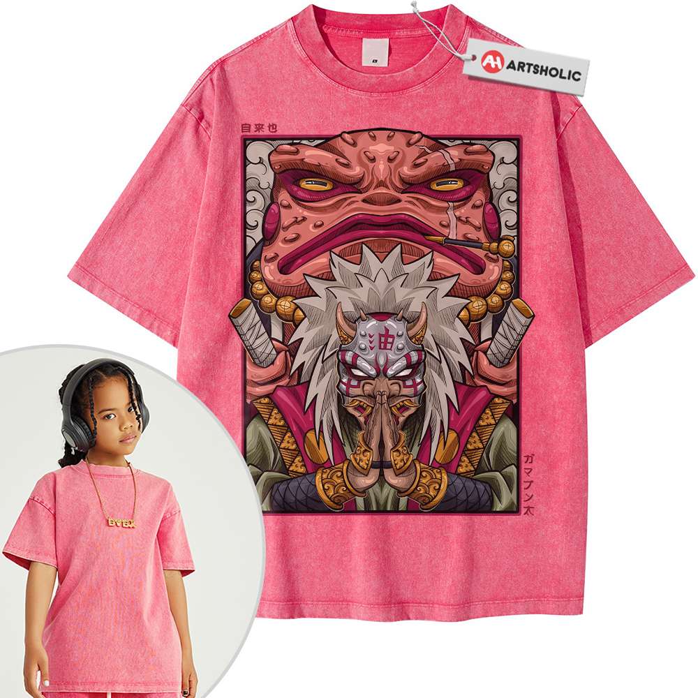 Jiraiya Shirt For Kids, Naruto Shirt For Kids, Anime Shirt For Kids, Vintage T-Shirt For Kids - Image 5