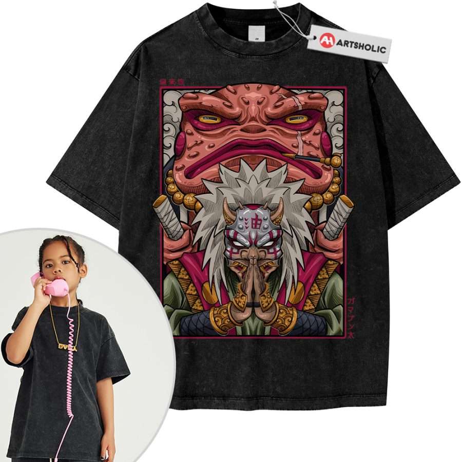 Jiraiya Shirt For Kids, Naruto Shirt For Kids, Anime Shirt For Kids, Vintage T-Shirt For Kids - Image 7