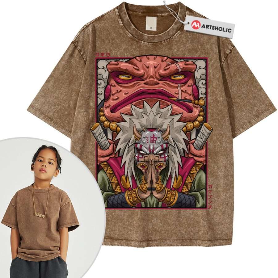 Jiraiya Shirt For Kids, Naruto Shirt For Kids, Anime Shirt For Kids, Vintage T-Shirt For Kids - Image 9