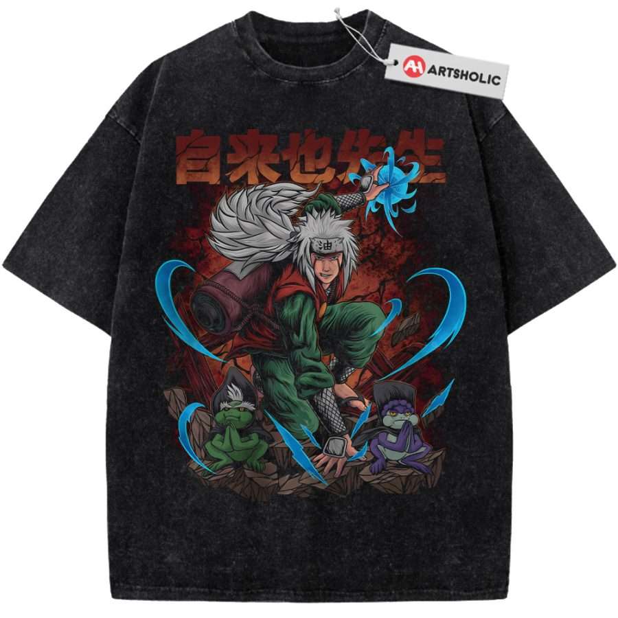 Alternative view of Jiraiya Shirt, Naruto Shirt, Anime Shirt, Vintage T-Shirt