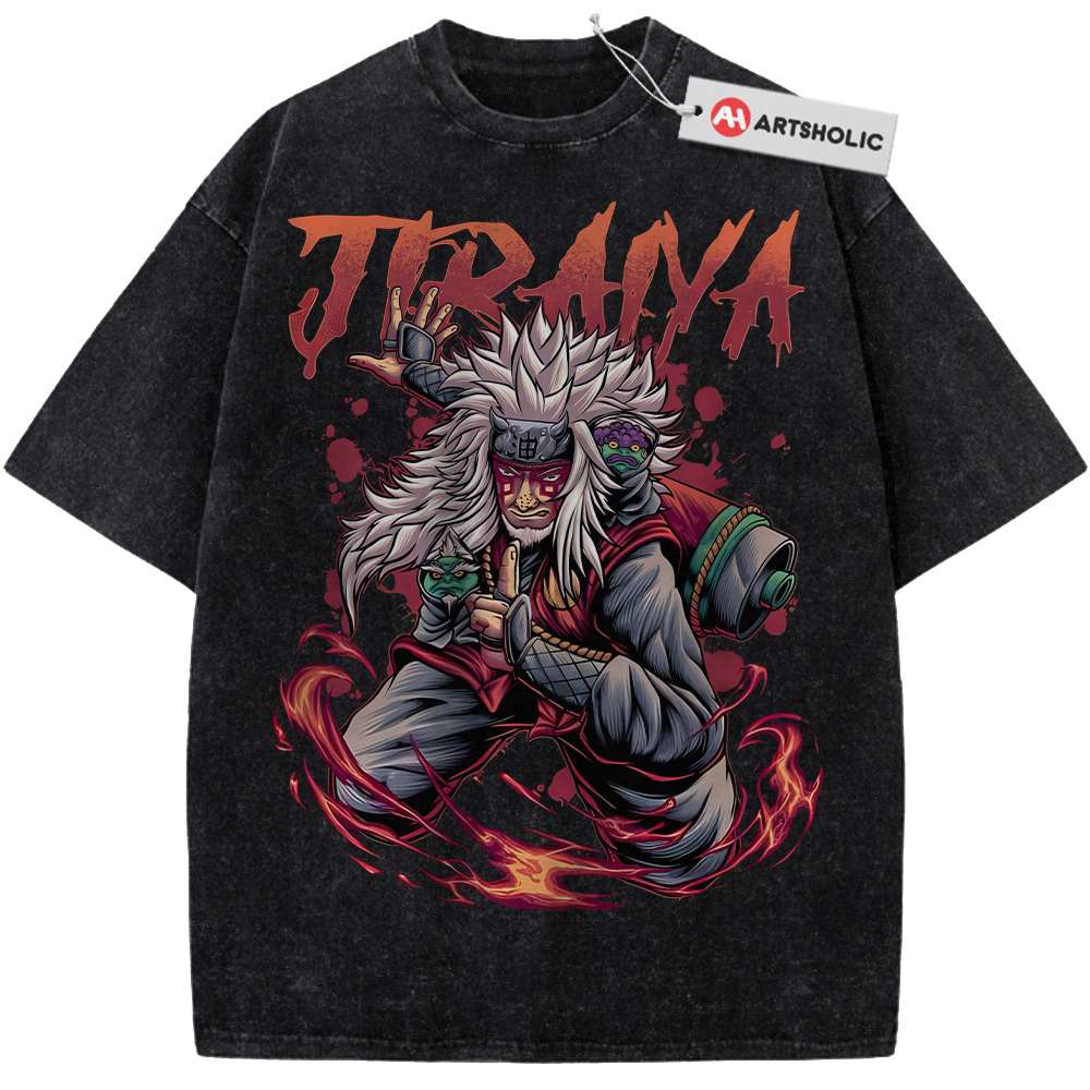 Jiraiya Shirt, Naruto Shirt, Anime Shirt, Vintage T-Shirt