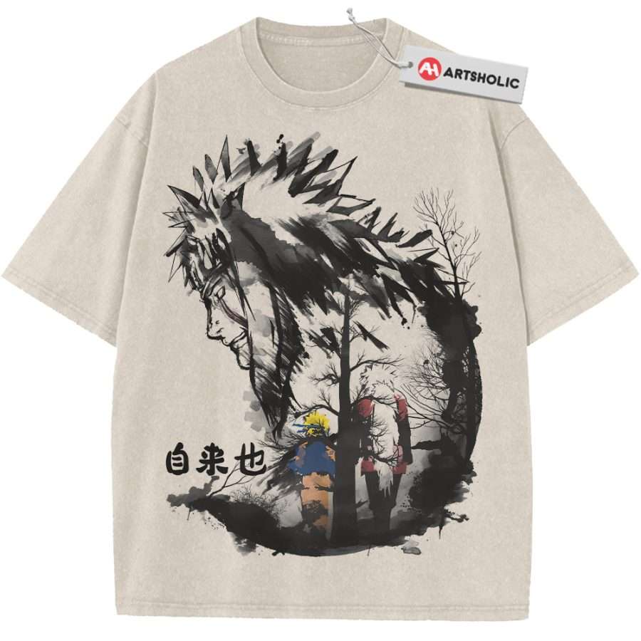 Alternative view of Jiraiya Shirt, Naruto Shirt, Anime Shirt, Vintage T-Shirt