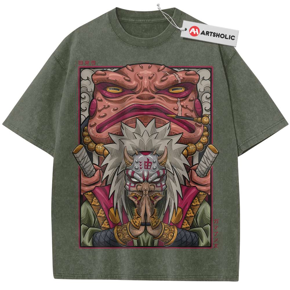 Jiraiya Shirt, Naruto Shirt, Anime Shirt, Vintage T-Shirt