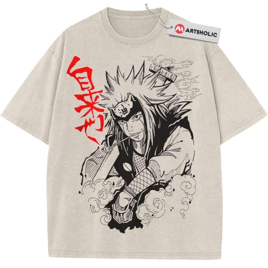 Alternative view of Jiraiya Shirt, Naruto Shirt, Anime Shirt, Vintage Tee
