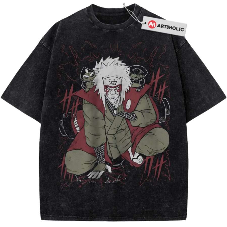 Alternative view of Jiraiya Shirt, Naruto Shirt, Anime Shirt, Vintage Tee
