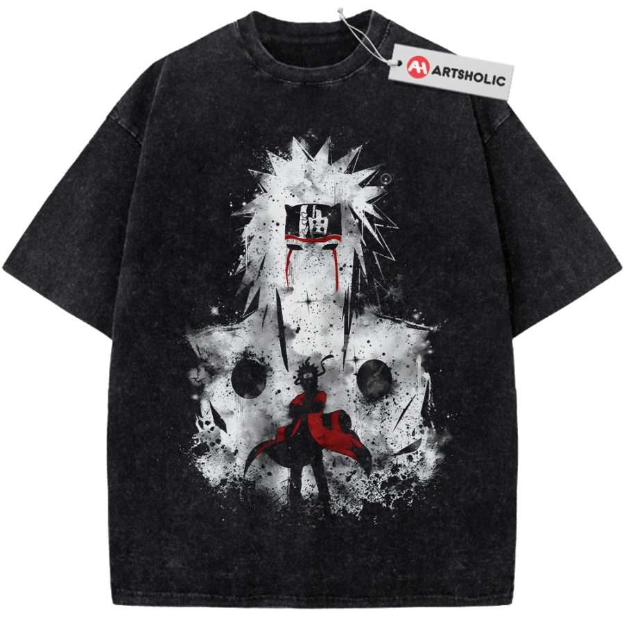 Alternative view of Jiraiya Shirt, Naruto Shirt, Anime Shirt, Vintage Tee