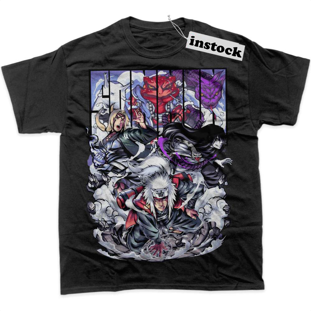Jiraiya Shirt, Tsunade Shirt, Orochimaru Shirt, Naruto Shirt, Anime Shirt, Graphic T-Shirt