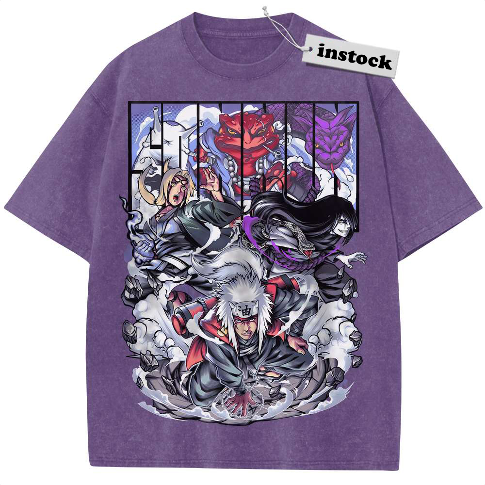 Jiraiya Shirt, Tsunade Shirt, Orochimaru Shirt, Naruto Shirt, Anime Shirt, Vintage T-Shirt