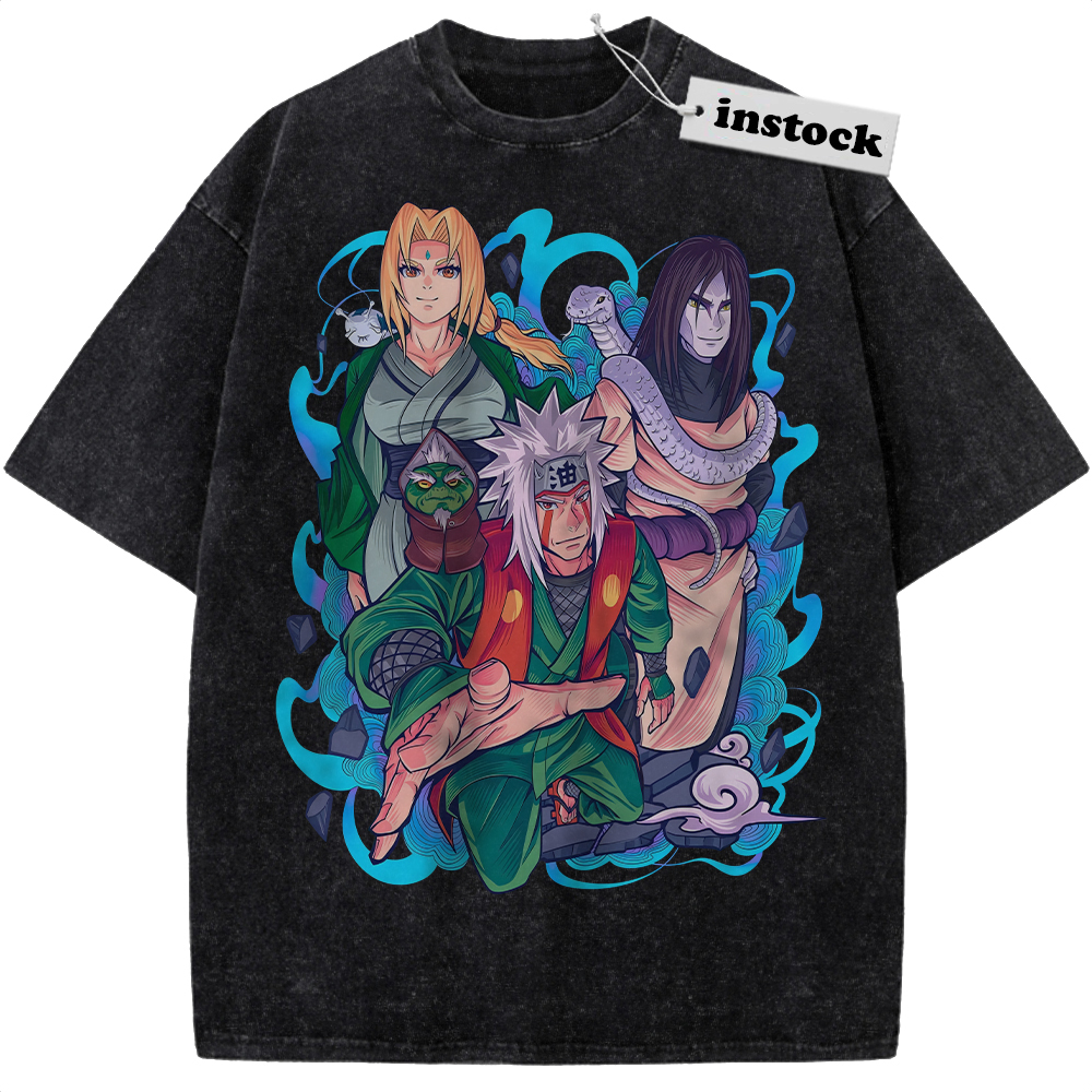 Jiraiya Shirt, Tsunade Shirt, Orochimaru Shirt, Naruto Shirt, Anime Shirt, Vintage T-Shirt