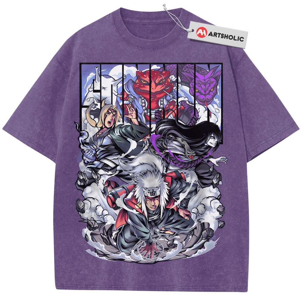 Jiraiya Shirt, Tsunade Shirt, Orochimaru Shirt, Naruto Shirt, Anime Shirt, Vintage T-Shirt