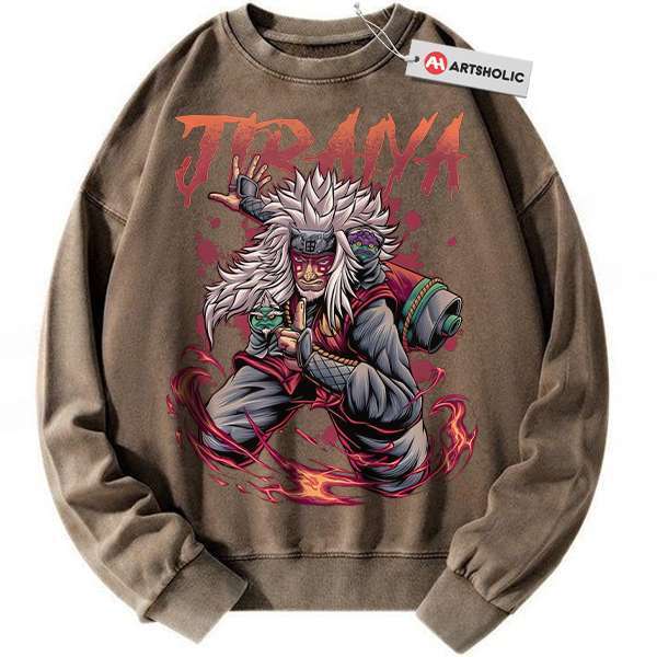Alternative view of Jiraiya Sweatshirt, Naruto Sweatshirt, Anime Sweatshirt, Vintage Sweatshirt