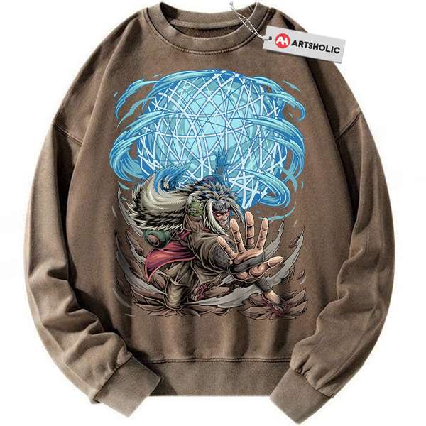 Alternative view of Jiraiya Sweatshirt, Naruto Sweatshirt, Anime Sweatshirt, Vintage Sweatshirt