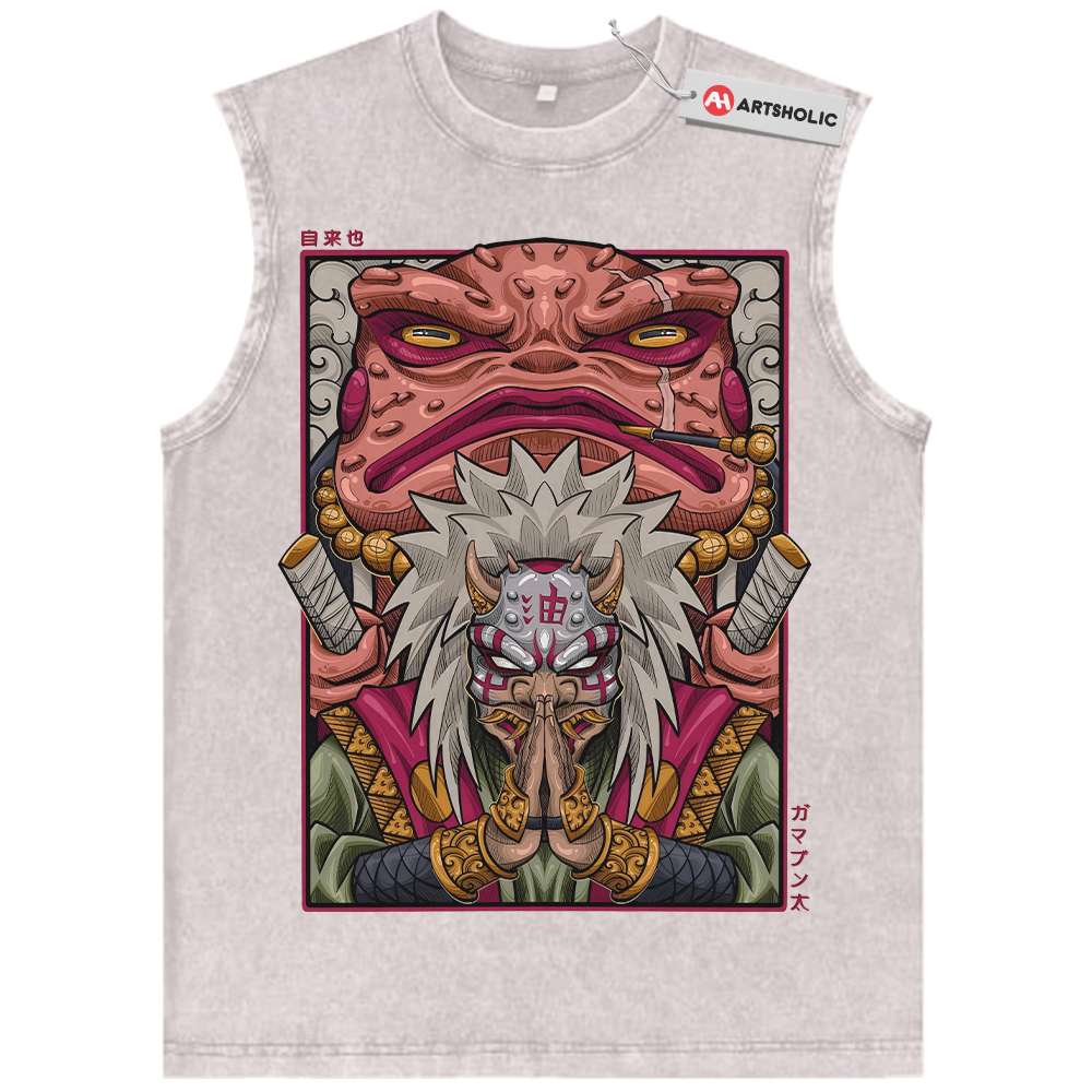 Alternative view of Jiraiya Tank Top, Naruto Tank Top, Anime Tank Top, Vintage Tank Top