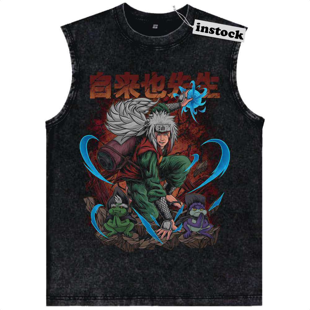 Jiraiya Tank Top, Naruto Tank Top, Anime Tank Top, Vintage Tank Top
