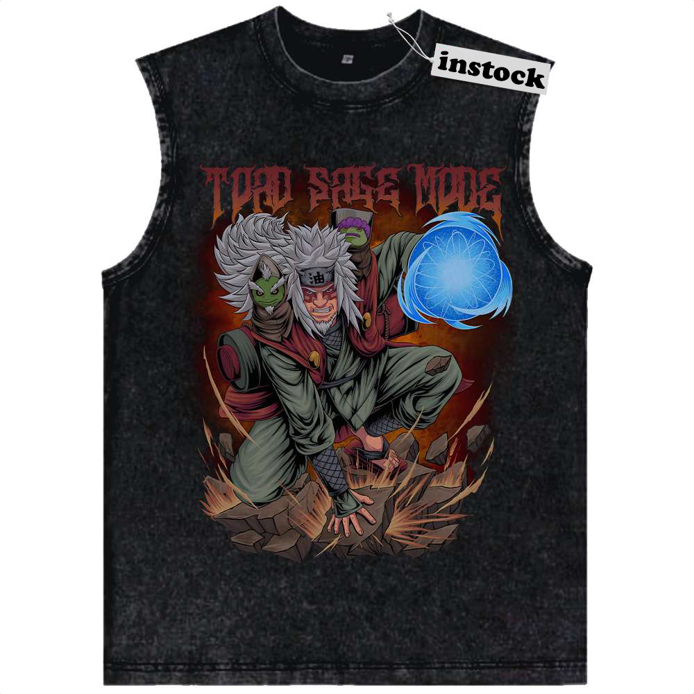 Jiraiya Tank Top, Naruto Tank Top, Anime Tank Top, Vintage Tank Top