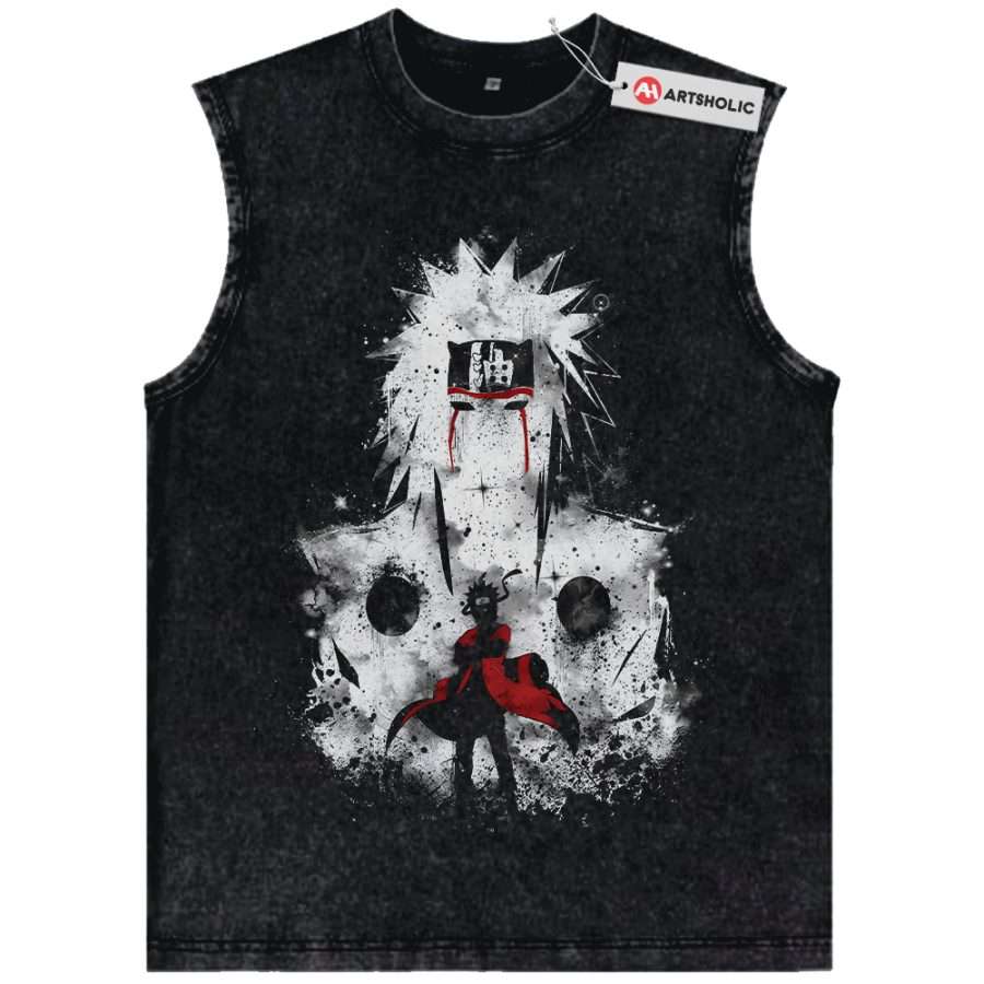 Alternative view of Jiraiya Tank Top, Naruto Tank Top, Anime Tank Top, Vintage Tank Top