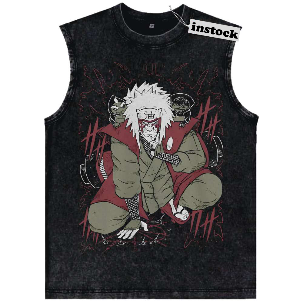 Jiraiya Tank Top, Naruto Tank Top, Anime Tank Top, Vintage Tank Top