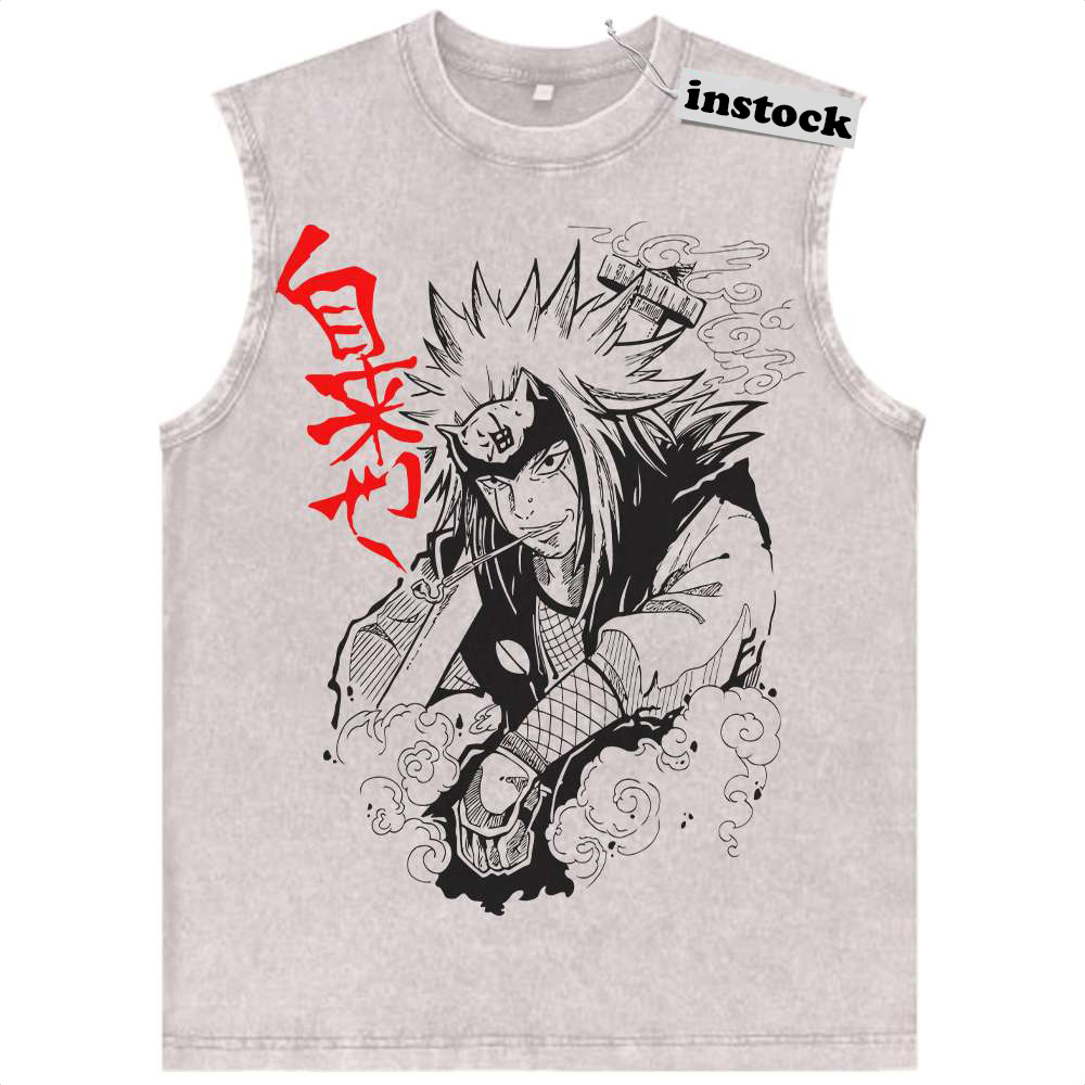Jiraiya Tank Top, Naruto Tank Top, Anime Tank Top, Vintage Tank Top