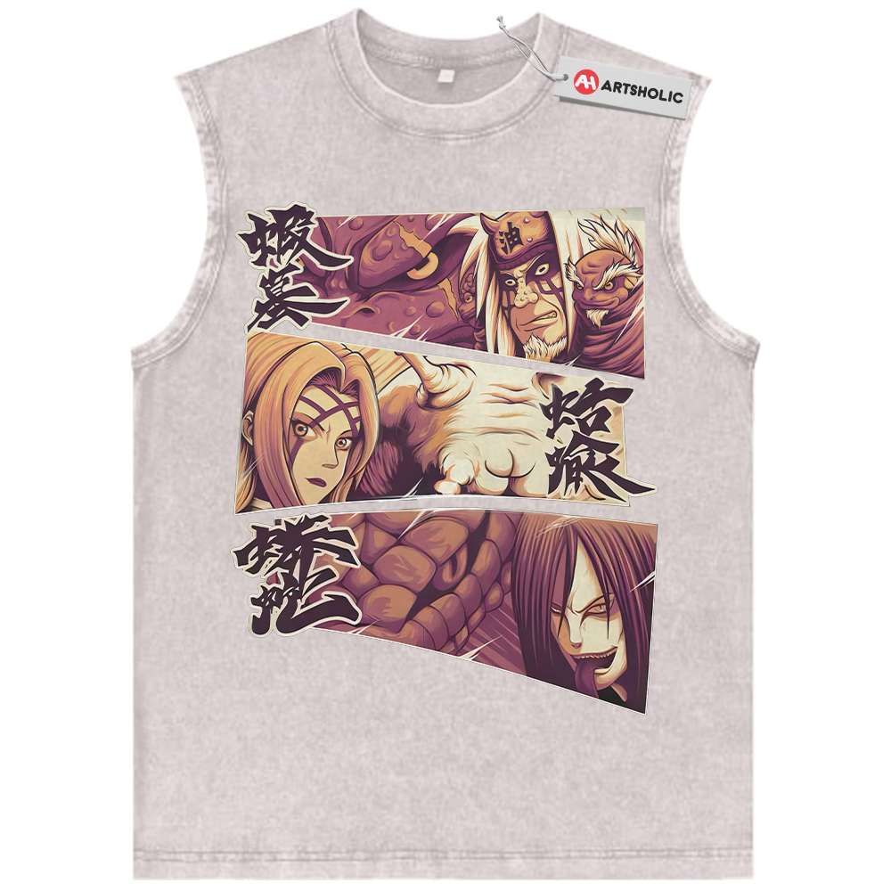 Alternative view of Jiraiya Tank Top, Orochimaru Tank Top, Tsunade Tank Top, Naruto Tank Top, Anime Tank Top, Vintage Tank Top