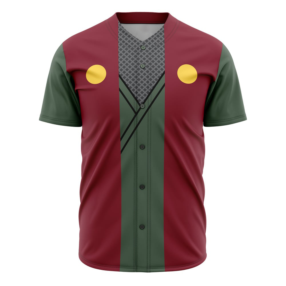 Alternative view of Jiraiya Uniform Naruto Custom Baseball Jersey - Otaku Hall