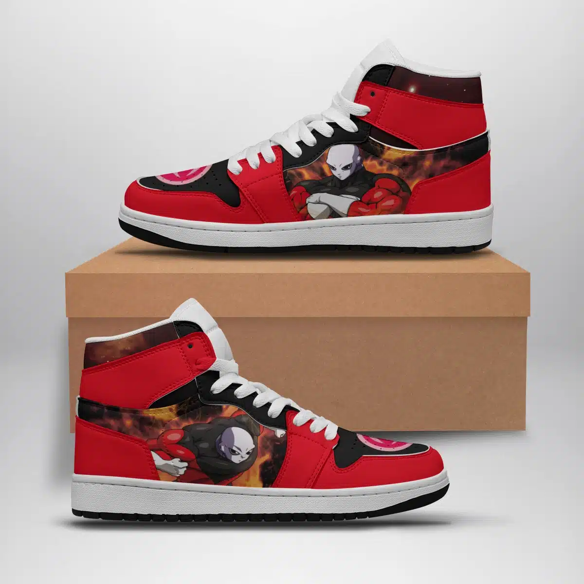 Jiren Dragon Ball Z Shonen Mid-Top Basketball Shoes for Anime Fans - Otaku Hall
