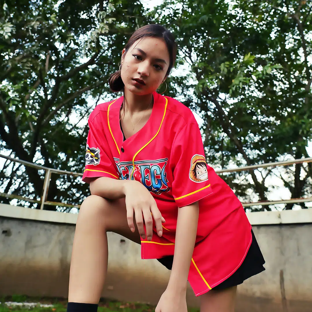 Alternative view of Luffy One Piece Baseball Jersey