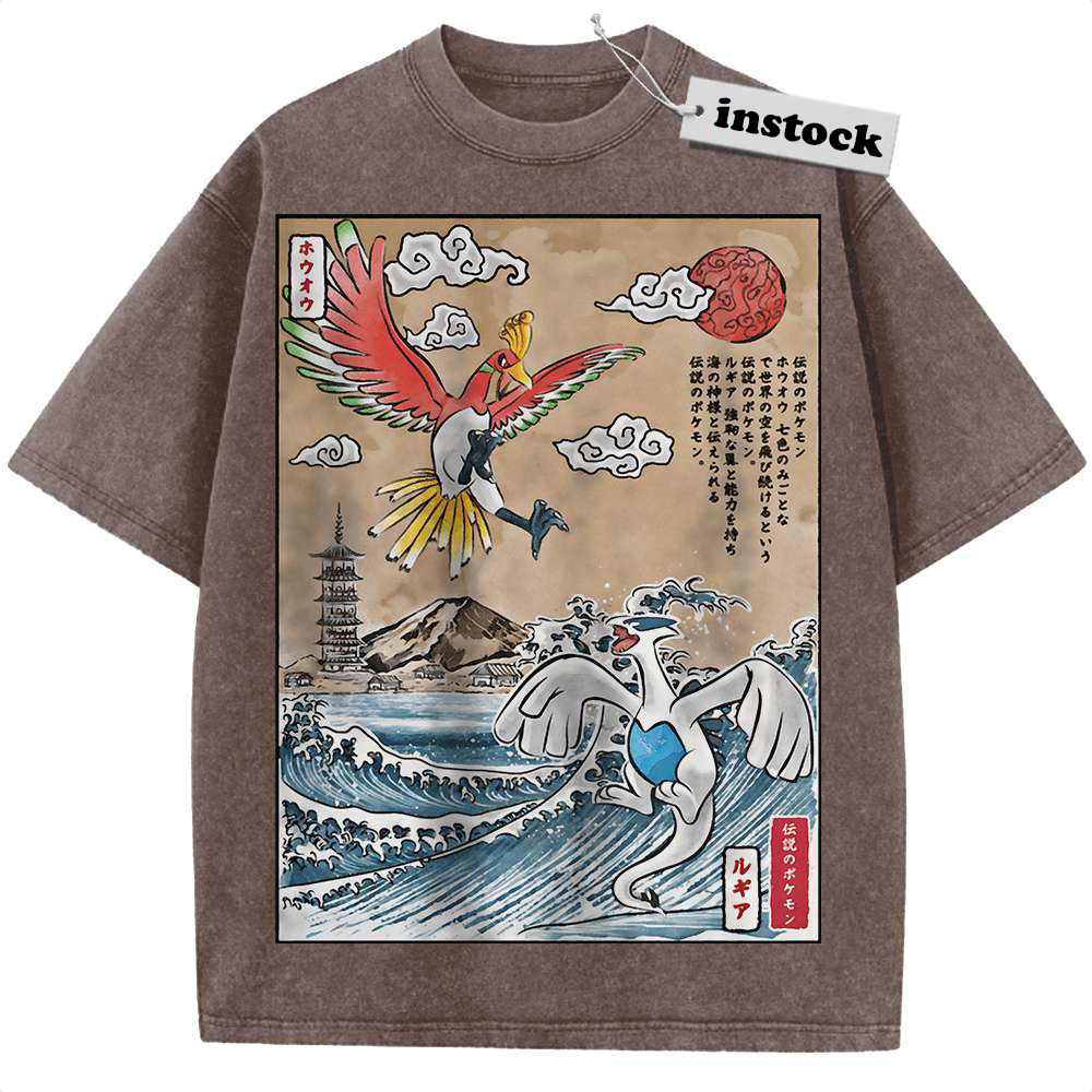 Lugia vs Ho-oh Shirt, Pokemon shirt, Anime Shirt, Vintage T-Shirt