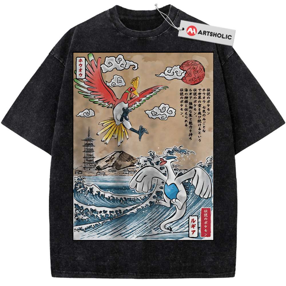 Alternative view of Lugia vs Ho-oh Shirt, Pokemon shirt, Anime Shirt, Vintage T-Shirt