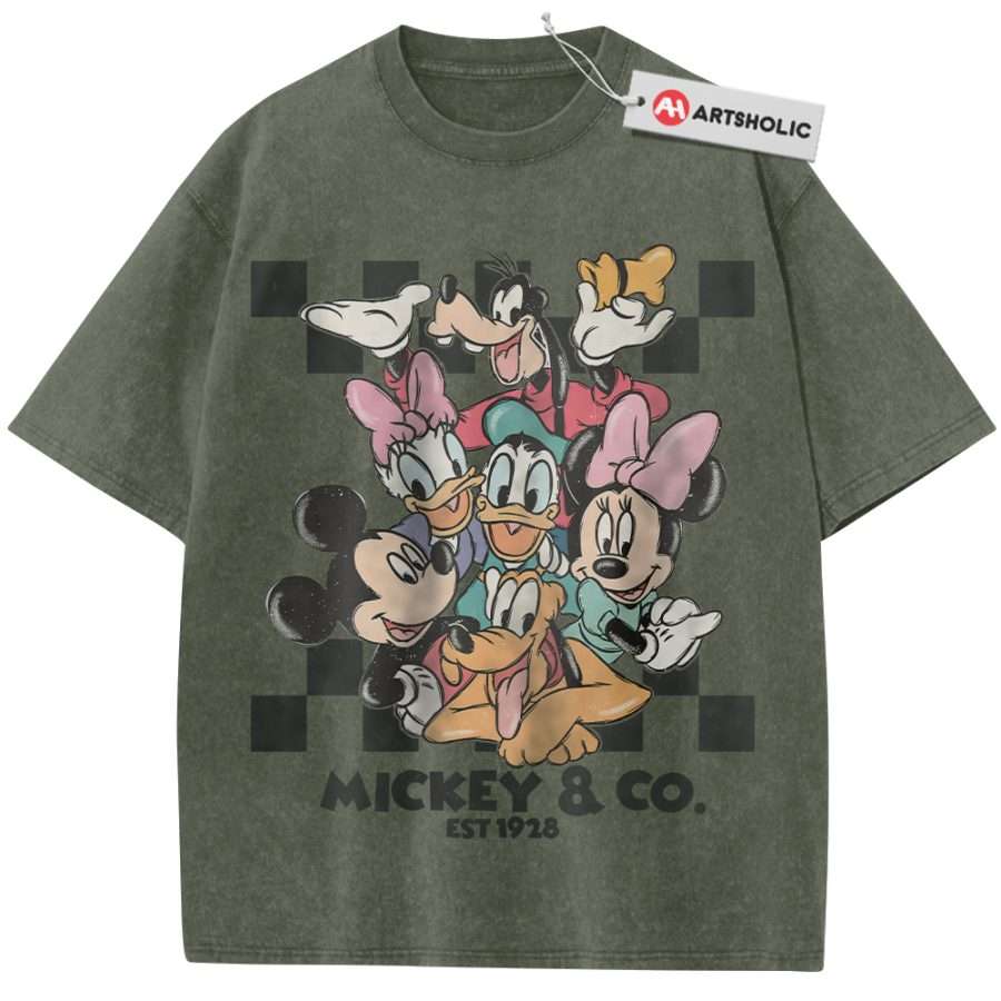 Alternative view of Mickey Mouse Shirt, Donald Duck Shirt, Pluto Shirt, Disney Shirt, Cartoon Shirt, Vintage T-Shirt