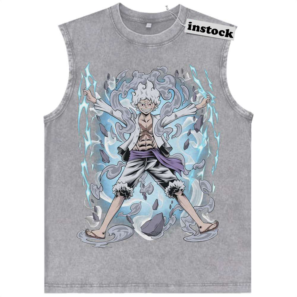 Monkey D Luffy Tank Top, One Piece Tank Top, Anime Tank Top, Vintage Tank Top