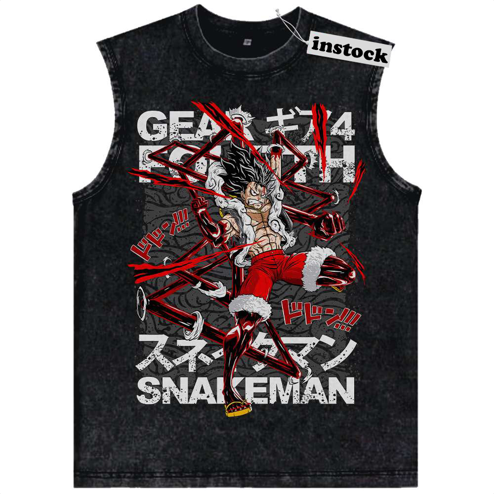 Monkey D Luffy Tank Top, One Piece Tank Top, Anime Tank Top, Vintage Tank Top