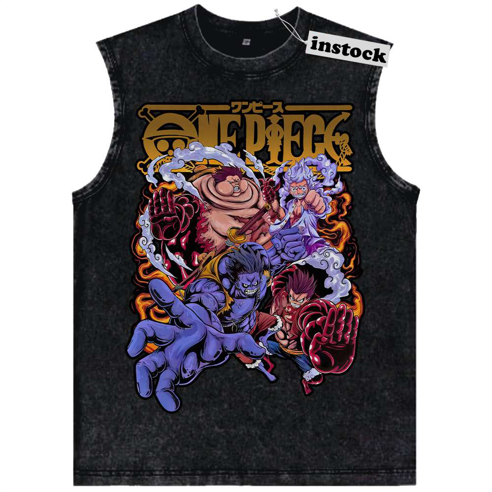 Monkey D Luffy Tank Top, One Piece Tank Top, Anime Tank Top, Vintage Tank Top