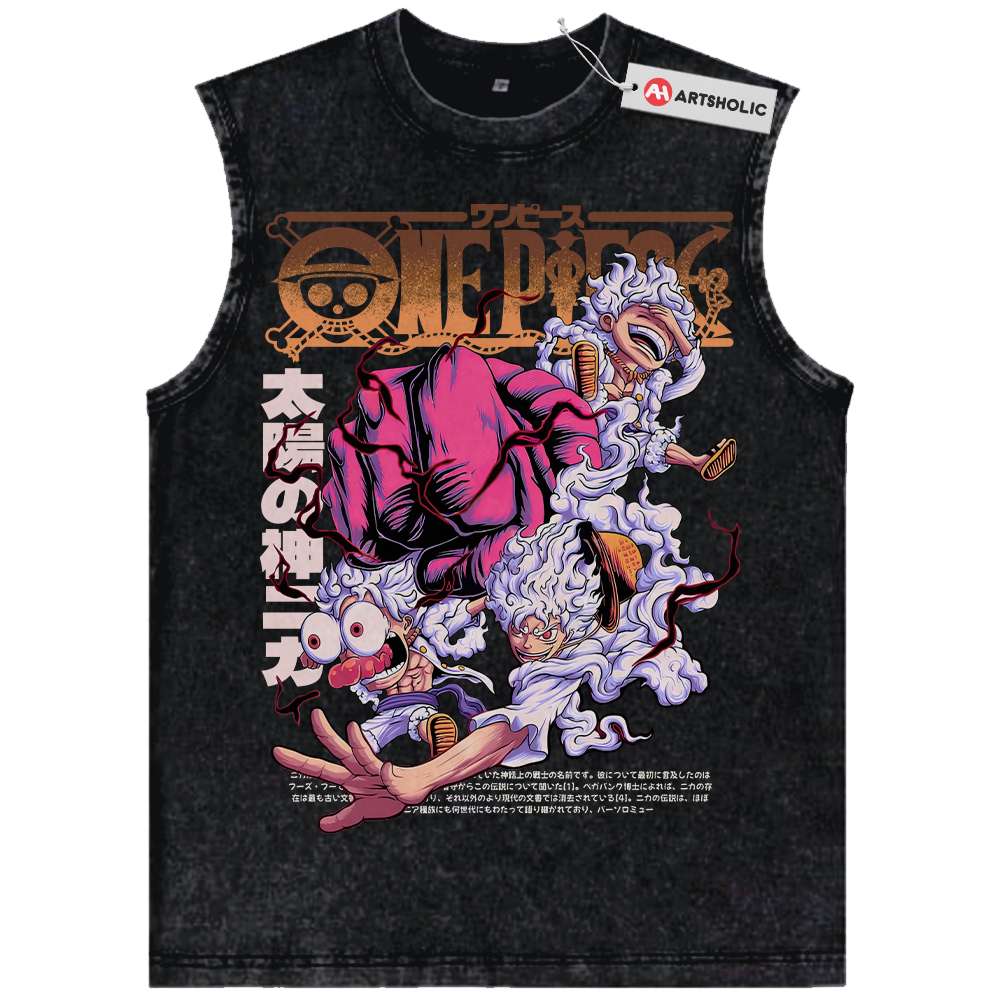 Monkey D Luffy Tank Top, One Piece Tank Top, Anime Tank Top, Vintage Tank Top