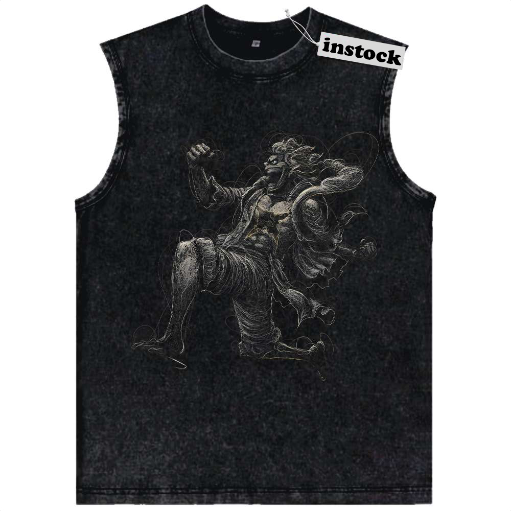 Monkey D Luffy Tank Top, One Piece Tank Top, Anime Tank Top, Vintage Tank Top