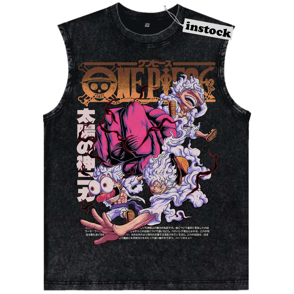 Monkey D Luffy Tank Top, One Piece Tank Top, Anime Tank Top, Vintage Tank Top