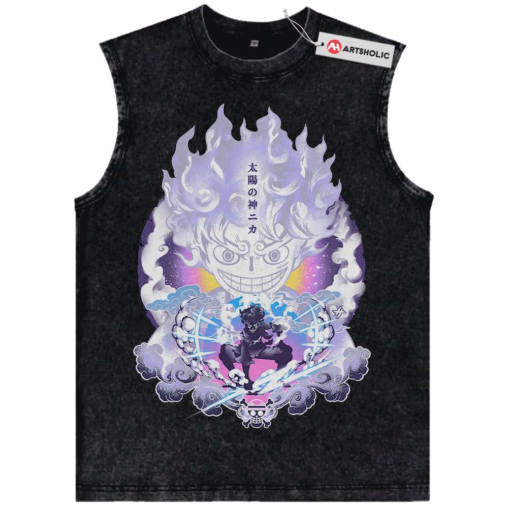 Monkey D Luffy Tank Top, One Piece Tank Top, Anime Tank Top, Vintage Tank Top