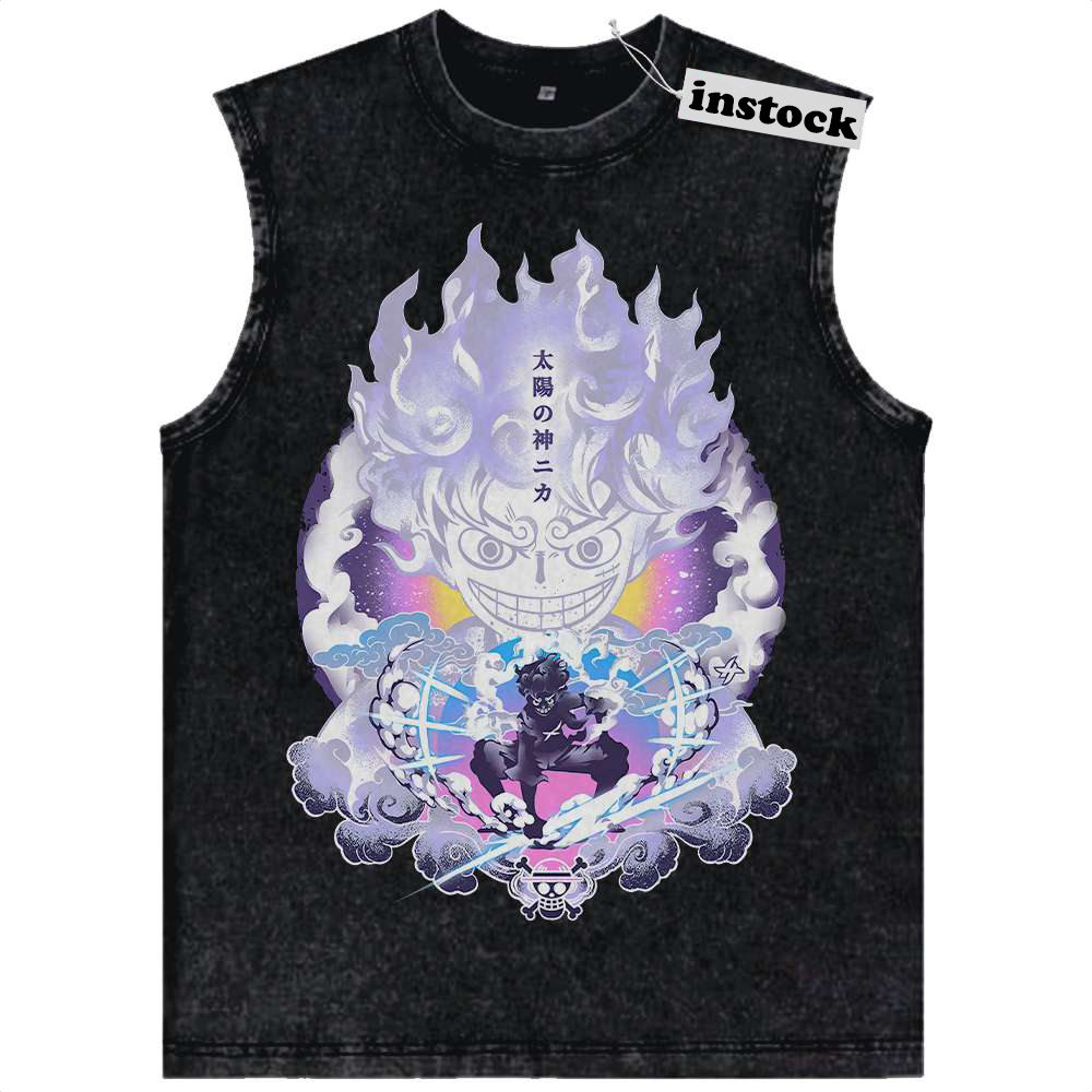 Monkey D Luffy Tank Top, One Piece Tank Top, Anime Tank Top, Vintage Tank Top