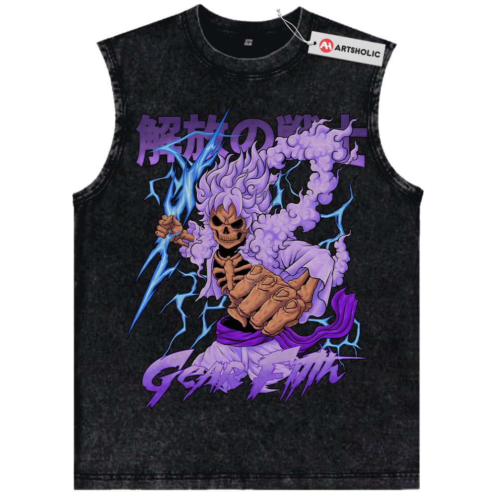 Monkey D Luffy Tank Top, One Piece Tank Top, Anime Tank Top, Vintage Tank Top