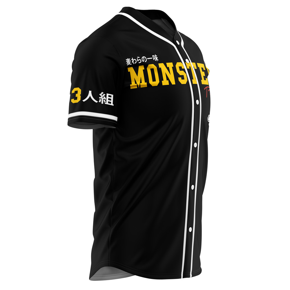 Alternative view of Monster Trio One Piece Baseball Jersey