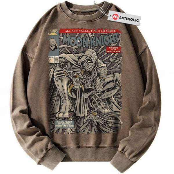 Alternative view of Moon Knight Sweatshirt, Marvel Comics Sweatshirt, Vintage Sweater