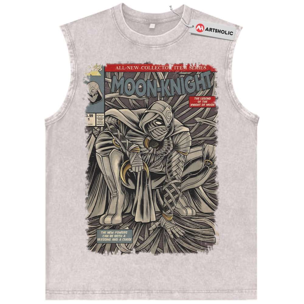 Alternative view of Moon Knight Tank Top, Marvel Comics Tank Top, Vintage Tank Top