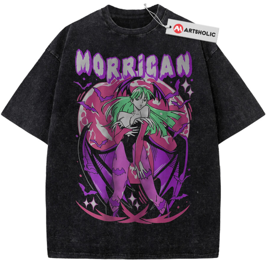 Alternative view of Morrigan Aensland Shirt, Darkstalkers Shirt, Game Shirt, Vintage T-Shirt