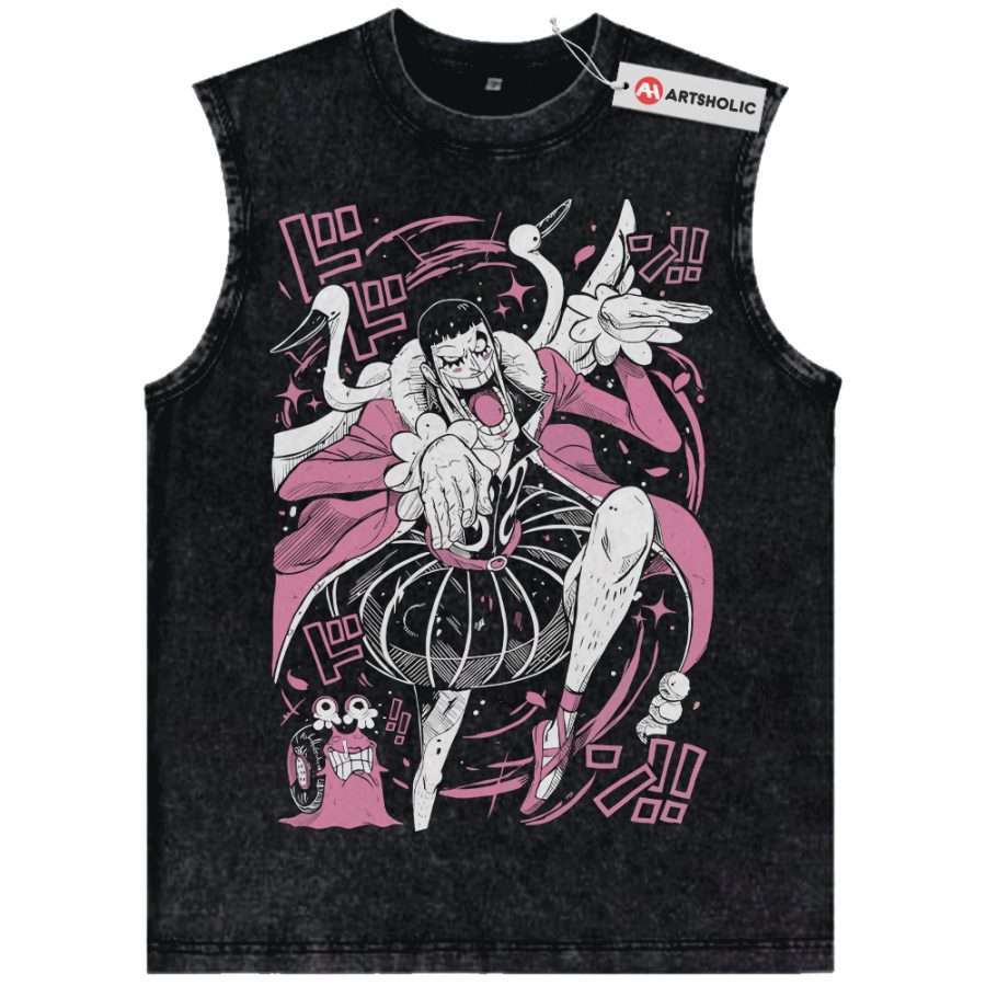 Alternative view of Mr.2 Bon Clay Tank Top, One Piece Tank Top, Anime Tank Top, Vintage Tank Top