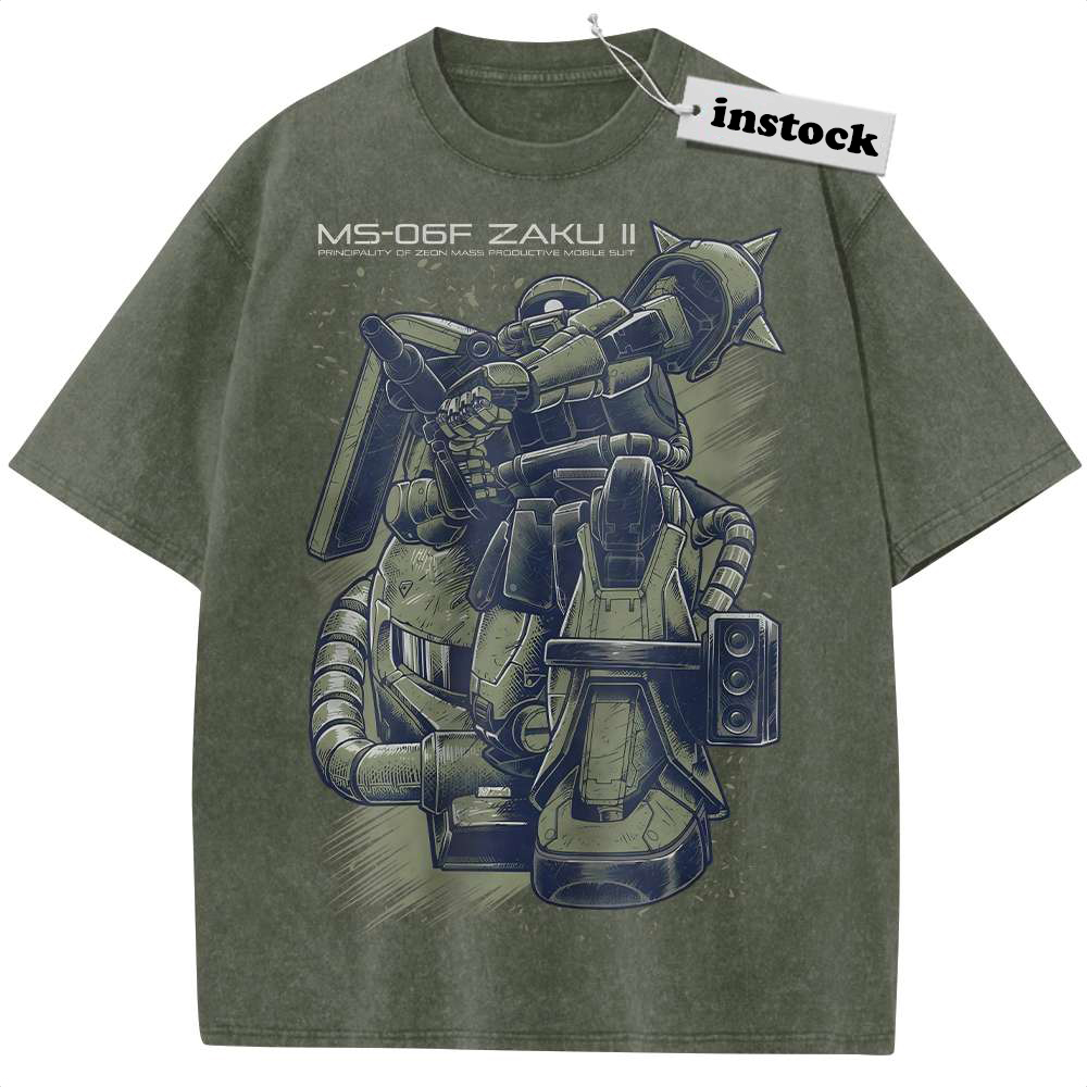 MS-06 Zaku II Shirt, The Gundam Shirt, Anime Shirt, Vintage T-Shirt