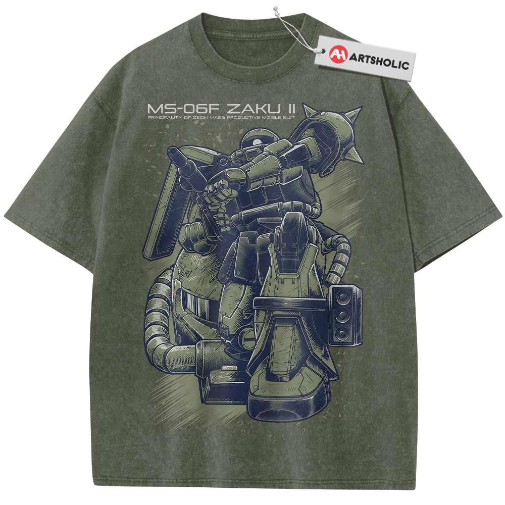 MS-06 Zaku II Shirt, The Gundam Shirt, Anime Shirt, Vintage T-Shirt