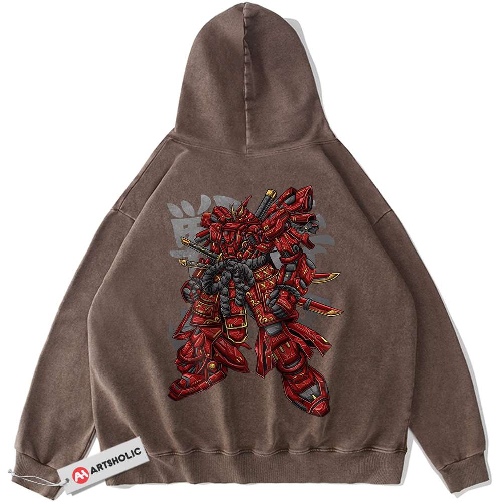 Alternative view of MSN-04 Sazabi Hoodie, Gundam Hoodie, Anime Hoodie, Vintage Hoodie